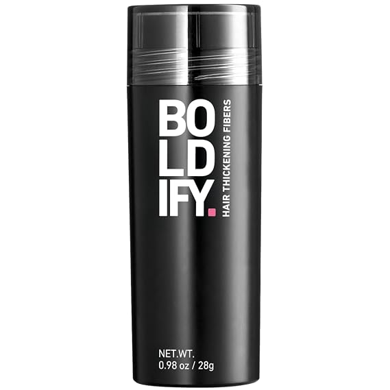 BOLDIFY Hair Fibers for Thinning Hair, for Women & Men, Black 28g