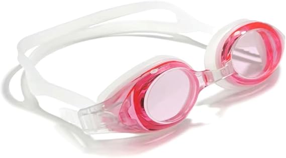 Positive Optical Swim Goggles UV Protection swimming goggles for Kids, Teens, Adults (Pink +6.0)