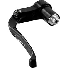 Black Aluminium Brake Levers for Triathlon and Time Trial, Internal Cable Routing Design Compatible with 19mm to 21mm Handlebar Ends