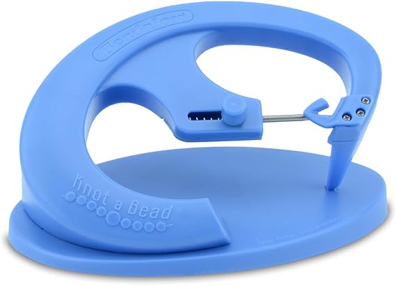 Beadalon Knot-A-Bead, Tabletop Knotter Tool, Blue