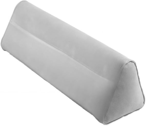 Travel Inflatable Bed Rail for Seniors, 3-Minute Setup, Leak-Proof Valve, Universal Fit Twin to King, Non-Shift Base, Lightweight 0.9 lb, Portable Fall Protection(Gray)