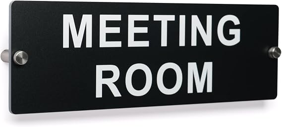 Custom Name Plate for Wall or Door - Personalized Wall Sign Name Sign for Office Gifts (Black Acrylic)