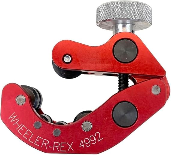 WHEELER-REX 4992RED - Close Quarters Tubing Cutter 1/4" - 2-3/8", Limited Red Edition