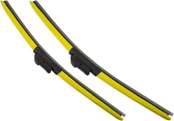 LNJING Colorful Windshield Wiper Blade Compatible For Geely Monjary 2021-Now(Yellow,GEELY MONJARO_(KX11) 2021-NOW_LEFT-HAND DRIVE)