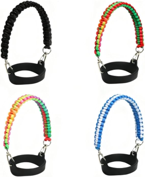 Paracord Handle Strap for Stanley Cup-Hand-Woven Suspension Ropes, Silicone Bottle Carriers,Accessories Suitable for the Stanley Cup
