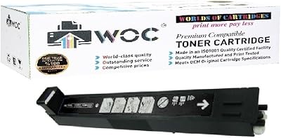 WOC Remanufactured Toner Cartridge Replacement for HP CB380A 823A Black for Use in Color LaserJet CM6030  CM6040  CP6015