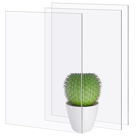 A3 Clear Acrylic Perspex Plastic Sheet 3PCS, 2mm Clear Acrylic Sheets A3 Clear Perspex Board Acrylic Sheet, Transparent Plastic Sheet Perspex Panels for Crafting Display Picture Frame Painting