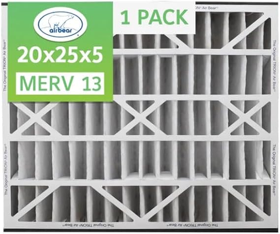 Trion Air Bear 266649-102 - 20" x 25" x 5" MERV 13 Pleated Air Filter