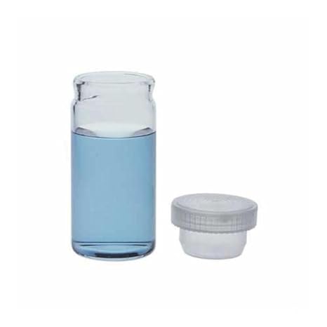 KIMBLE CHASE LIFE SCIENCE 60975L-3 Clear Glass Opti-Clear Tooled Neck Vials, Glass, 21 mm OD x 50 mm Height (Pack of 432)