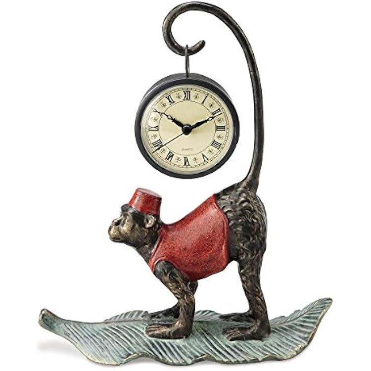 SPI Home Aluminum Monkey Clock