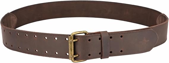 Leather Tool Belt for Men 2" Heavy Duty Workshop Carpenter Work Rig Belt