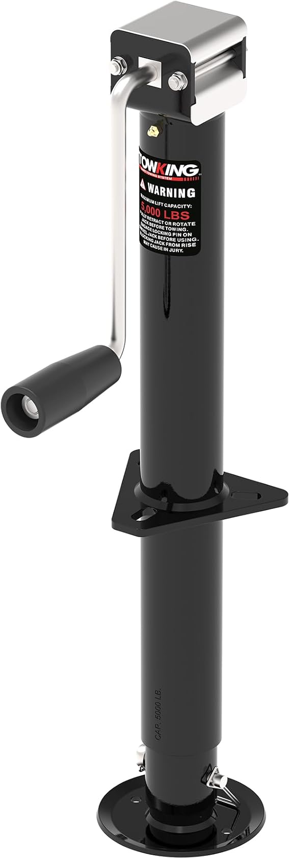 5000 lbs 15" Lift Side Wind A Frame Trailer Jack, RV Tongue Jack | with Adjustable Drop Leg