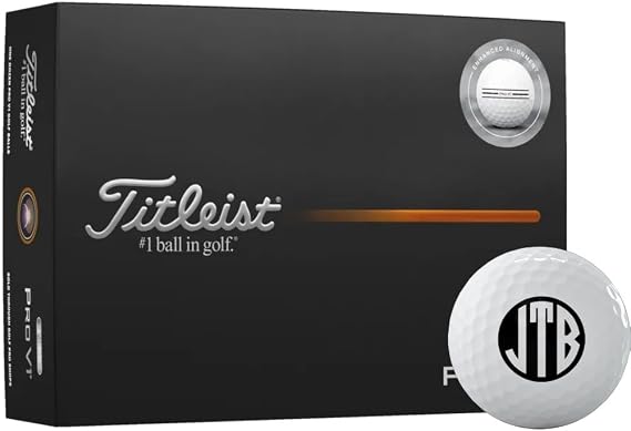 Pro V1 Aim Enhanced Monogrammed Golf Balls - 2025 Model