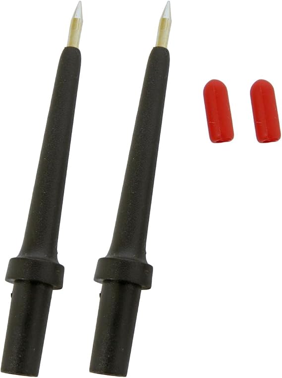 Power Probe 4mm Banana Jack 3-Tip Set, Black (PPTK0024)