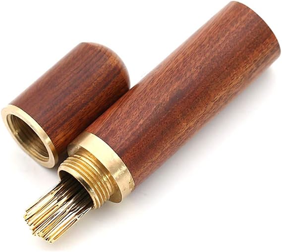 Threader Hand Sewing Needles 12 Pieces Self Side Threading Hand Sewing Needles Leather Craft Needles Hand Sewing Needles Hand Sewing Needles with Sashimi Needles Wooden Needle Case Wooden Box