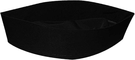 1 Pcs Egyptian Kufi Koofi Topi Imam Cap Hat Plain Black Prayer Muslim Islamic Islam Mens Top Simple Stitch Design Fabric Skull Religious Ceremony Headwear Worship Soft Comfortable