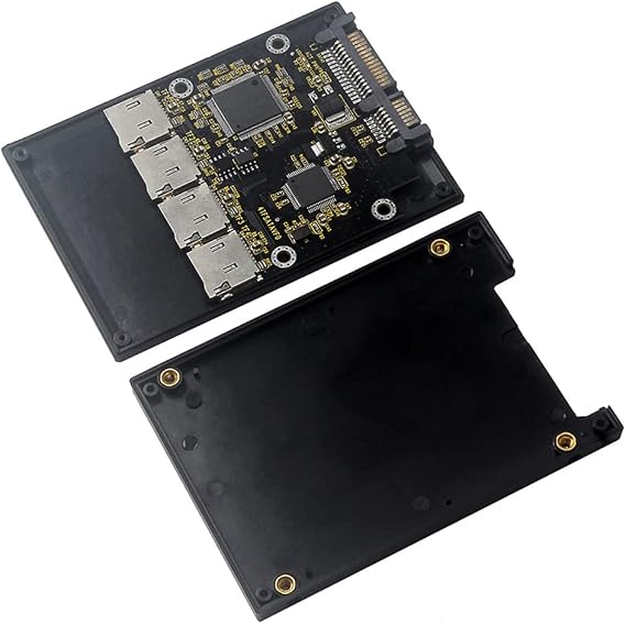 2.5 Inch 4 TF to SATA Adapter Card, Self-Made SSD Solid State Drive, for Micro-SD to SATA Group Card