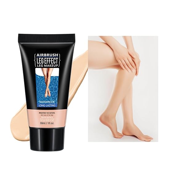 Leg Makeup Waterproof No Transfer,Middle Glow 1 Oz Leg Vein Cover up Makeup,Legs and Body Scar Cover up Makeup,Long Lasting Body Foundation,Legs Concealer for Women Teen Girls