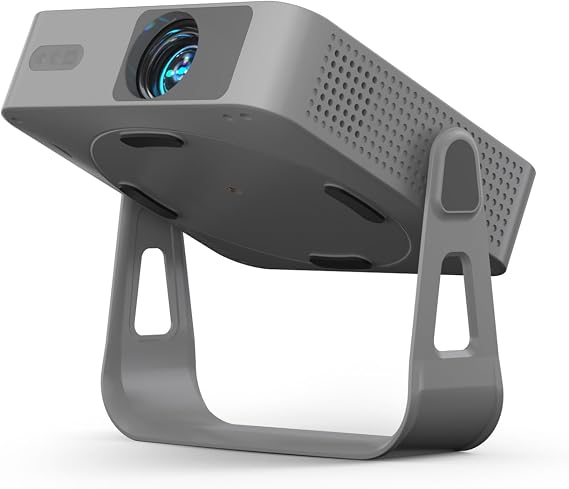 [Netflix Officially & Auto Focus] VOPLLS 4K Projector with WiFi and Bluetooth, 3D Stereo Sound & Auto Keystone Video Projector, 1000 ANSI Outdoor Movie Projector, 50% Zoom, MAX 300''Display (Grey)