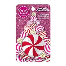 eos Holiday Lip Scrub Exfoliator- Candy Cane Sugar Scrub, Limited-Edition Moisturizing Lip Treatment, Stocking Stuffers, 0.56 oz