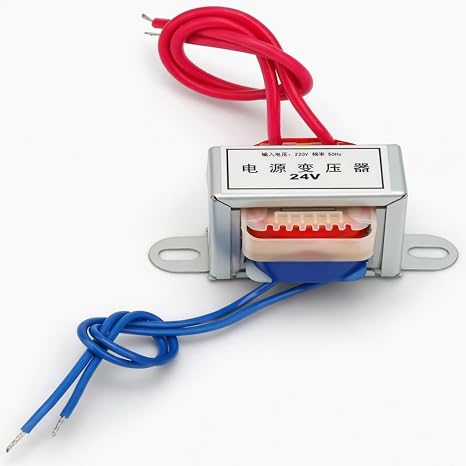 Power Transformer, AC 24V Output 220V Input Single Phase Power Transformer, 220V 2W Power Converter for Lighting Power Supplies, Audio Equipment etc.(24V)