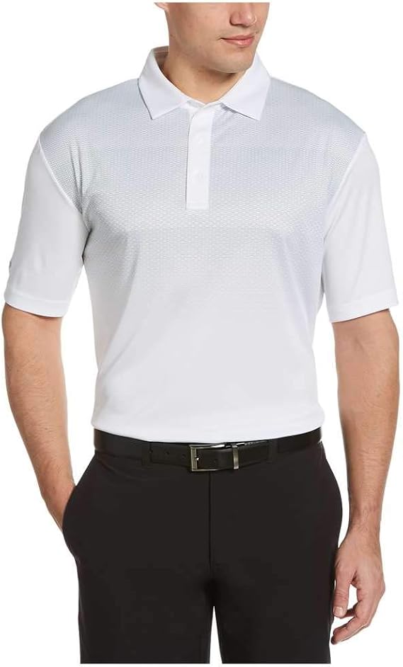 Callaway Men's Geo Chest Print Short Sleeve Golf Polo Shirt