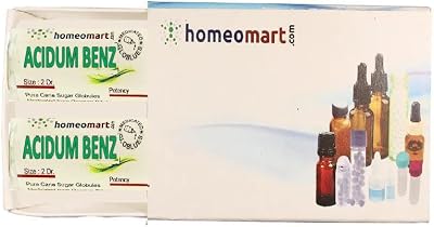 Acidum Benzoicum Homeopathy Pellets Pills in 200C Potency, Pack of 2