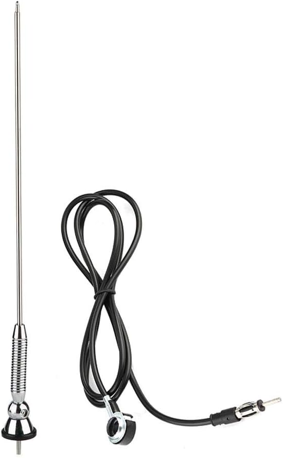 Vintage Senyar 18.5 Inch Universal Rubber Car Roof Radio AM/FM Aerial Antenna with 180 Swivel