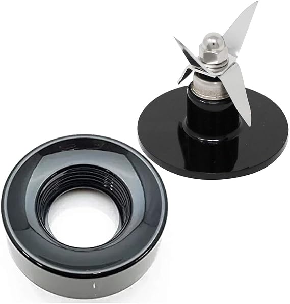 Joystar replacement extractor blade SPB-456-2 with SPB-7CH-LR blender collar for Cuisinart SPB-10/SPB-7/SPB-10CH/SPB-10BC/BFP-703CH BFP-10 BFP-10CH,Replacement Cutting Assembly Parts (black, 1)