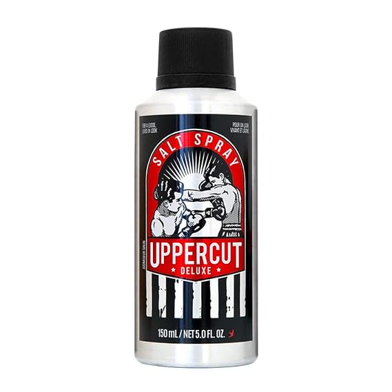 UPPERCUT DELUXE Salt Spray 5 fl oz, Texturizing Sea Salt Hair Spray, Lightweight Natural Finish, Light Hold for Volume & Texture, Pre-Styler for Blow Dry, Non-Aerosol Pump Spray, Citrus Wood Scent
