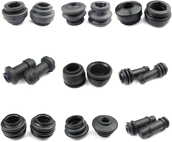 Set Of 2 Rubber Dust Cover Caps Compatible With Upper And Lower Brake Pump Caliper Shock Absorber Waterproof Disc Brake Protection Compatible with Similar Models(TYPE B)