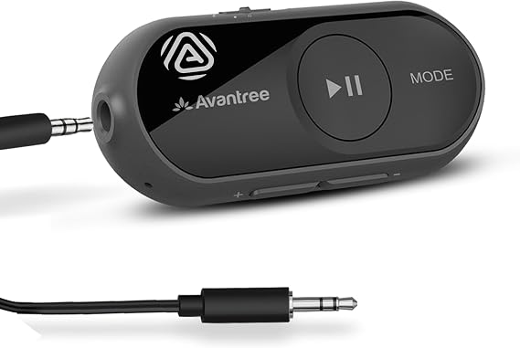 Avantree AuraGo - Auracast and LE Audio Receiver for Headphones | Bluetooth 5.4 receiver with Qualcomm chipset, LC3, and aptX Adaptive for listening to compatible Auracast broadcasts.