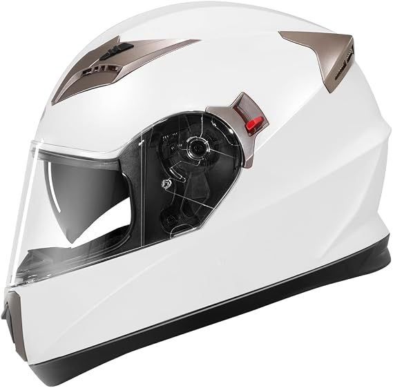 Motorcycle Full Face Helmet DOT Approved - YEMA Helmet YM-829 Motorbike Moped Street Bike Racing Casco Moto Helmet with Sun Visor for Adult,Youth Men and Women