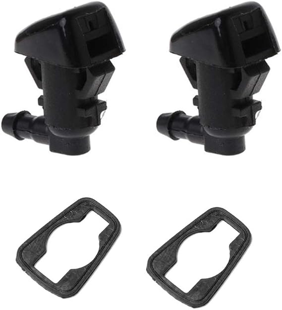 Front Windshield Washer Nozzles kit Replaces 55157319AA, 4806312AA Compatible with 08-12 Liberty, 06-10 Commander, 07-11 Dodge Nitro Spray Jet Kit 2 PCS