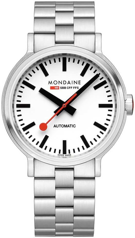 Mondaine Classic Mens Analogue Quartz Watch with Stainless Steel Bracelet MST.4161B.SJ