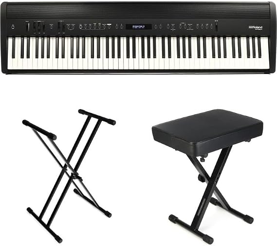 Roland FP-60X Digital Piano Essentials Bundle- Black