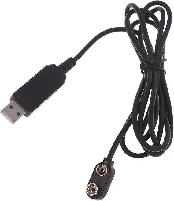 9V Battery Eliminators Power Supply Adapter USB Cable Replace 6F22 Battery for Multimeter Microphone Toy Remote Control 9v Battery Eliminators Cable