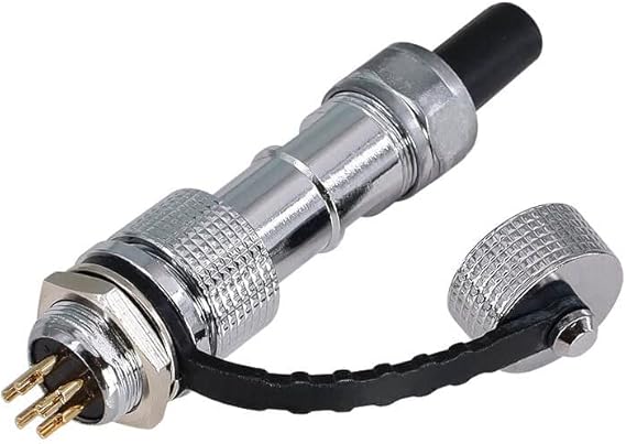 GX12 Connector 5Pin Straight Female Pulg to Male Socket Back Mount Solder Type for PCB IP67 Waterproof