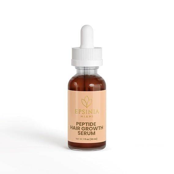 Peptide Hair Serum 5 Peptide Complex + Botanical Extracts Lightweight Scalp & Hair Serum for Fuller, Thicker-Looking Hair Vegan, Paraben-Free, 1 fl oz (30 ml)