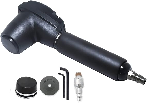 Pneumatic Long Handle Air Palm Ball Pein Hammer Plastic Tip for Body Repair | Handheld, dead blow, medium hard
