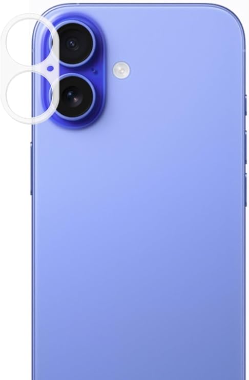 KZY İletişim Apple iPhone 16 Uyumlu Kamera Lensi Şeffaf Koruma Camı