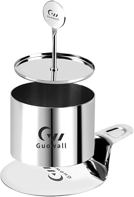 Guowall 1 Pack Seamless Cake Ring Mold Stainless Steel Round Mousse Mould for Baking Includes 1 Ring, 1 Pusher and 1 Lifter