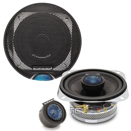 Audiobahn AS40Q 4 2-Way Coupled Component Speaker PAIR