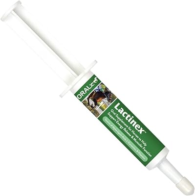 Oralx Lactinex Oral Supplement for Horses in Training or Competition. Boosts Glucose Metabolism, Reduces Lactic Acid Build-Up, Helps Prevent Tying Up. Easy-Dose Syringe. 1.2 Oz. Made in USA.