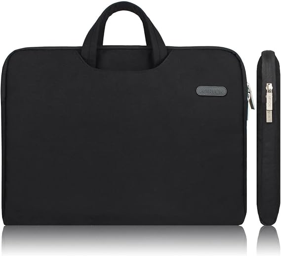 Arvok 13-13.3 Inch Laptop Sleeve Water-resistant Canvas Fabric Bag Case with Handle Zipper Pocket/Notebook Computer Case/Ultrabook Tablet Briefcase Carrying Bag for Acer/Asus/Dell/Lenovo/Samsung/Sony