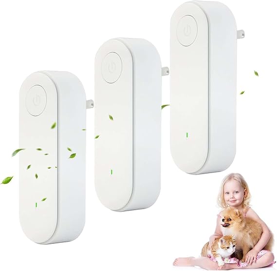 Clairu Air Purifier, Claru Ionic Air Purifier Plug In Uk Portable, Clairu Ionic All-In-One Air Purifiers, Instantly Cleans Air, Claru Air Purifiers Whisper Quiet, Filter-Free Purifier (3pcs)