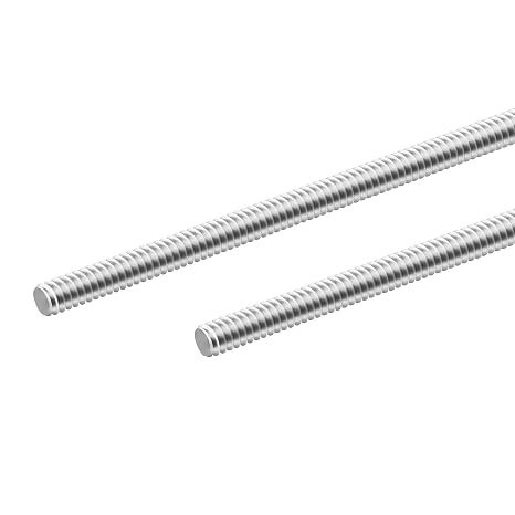 M4 x 0.7mm x 100mm Fully Threaded Rod 304 Stainless Steel Long All Threaded Screw Bar Studs Right Hand Threads for Anchor Bolts Clamps Hangers (Pack of 2)