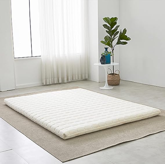 Coconut Coir Mattress 3 Inch, Mattress Topper Organic Coconut Coir Cotton Wool 3 Inch Pad Pillowtop Firm Bed Comfort Sleep Body Support