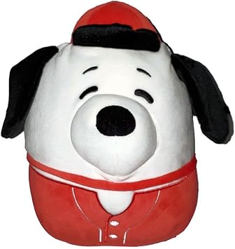 Squishmallows 8" Peanuts Snoopy in Baseball Uniform