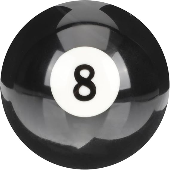 Professional Resin Billiard Cue Ball and Players of Skill Levels Suitable for Billiard Tables for Training with Polished Surface and Balanced Weight Creative Design and Black
